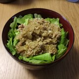 挽肉で作る焼肉（のタレ）丼